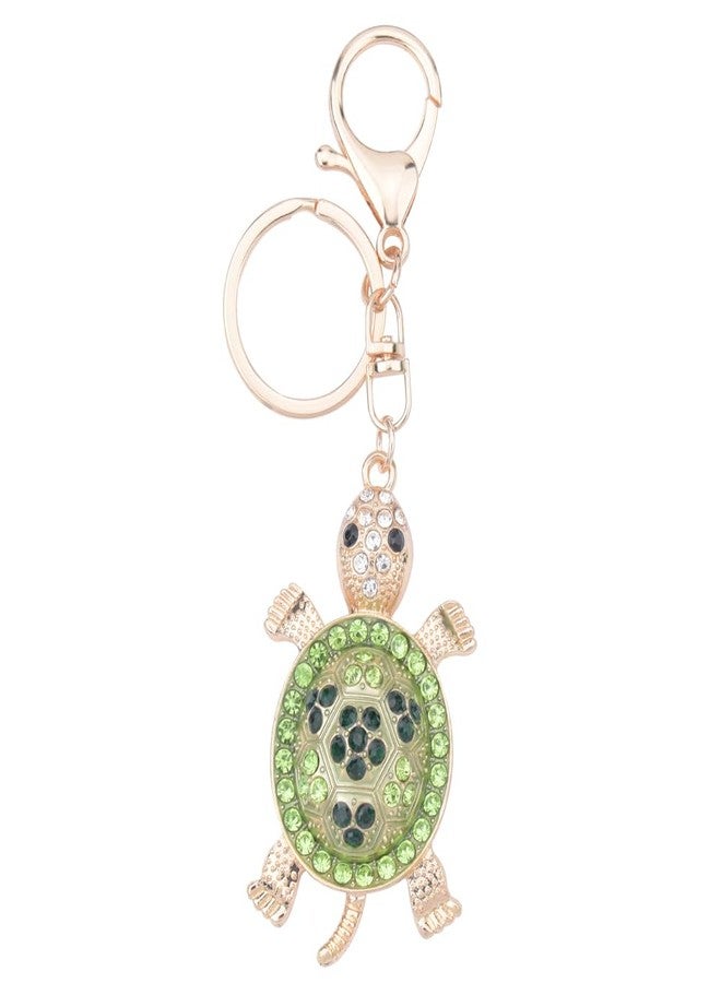 Borhmty Sea Turtle Keychain Accessories for Women Crystal Turtle Charm Birthday Gifts for Women Mom Daughter Lucky Gifts for Women Girls Friends Travel Turtle Keychain for Women Purse Charms for Handbags - Image 1
